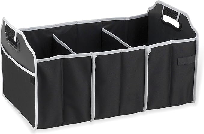 Automotive Car Collapsible 3 Compartments Trunk Organizer, by USA CASH AND CARRY TM