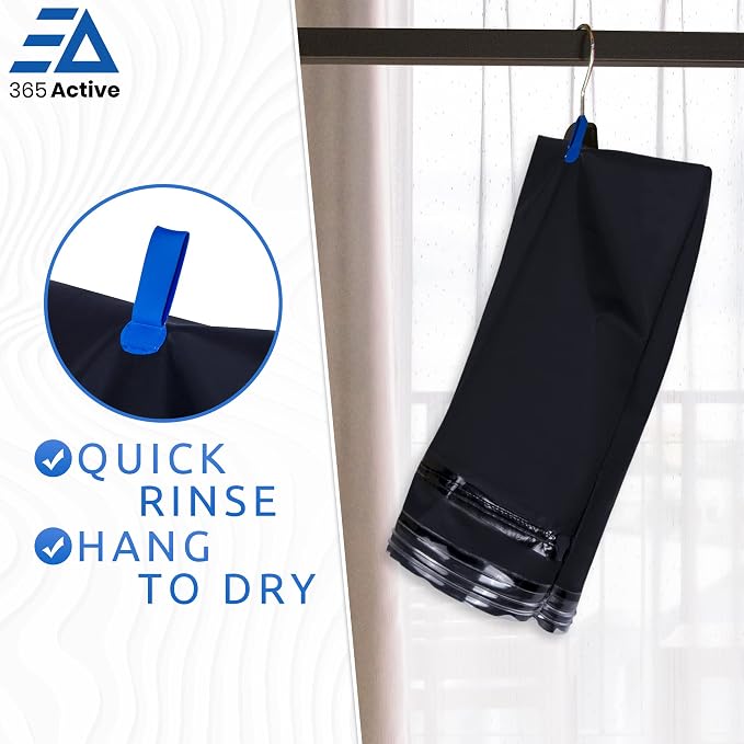 Wet & Dry Bag for Swimsuit, Gym Clothes; Smell Proof Small Gym Bag; Reusable Compression Swim Bag, Travel Laundry Bag; Isolate Wet Clothes, Remove Odor