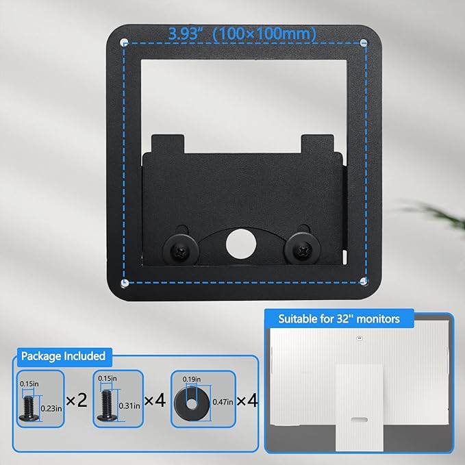 M80B Vesa Mount Adapter Compatible with Samsung M8 Series 32in 4K Monitor for 32M80B, 32BM80, LS32BM801，LS32BM80B，LS32BM80G，LS32BM80P ï¼?022 Model（Not Compatible with 2023 M80C and M80D）Monitor Stands