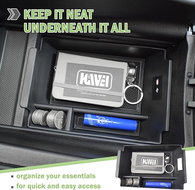 HGWEI Center Console Organizer Compatible with 2020-2026 Mercedes Benz GLE 350 450 580 AMG 53 63S Accessories, GLS 450 580 AMG 63 Armrest Storage Box Insert Tray (Not Fit with Cool Box)