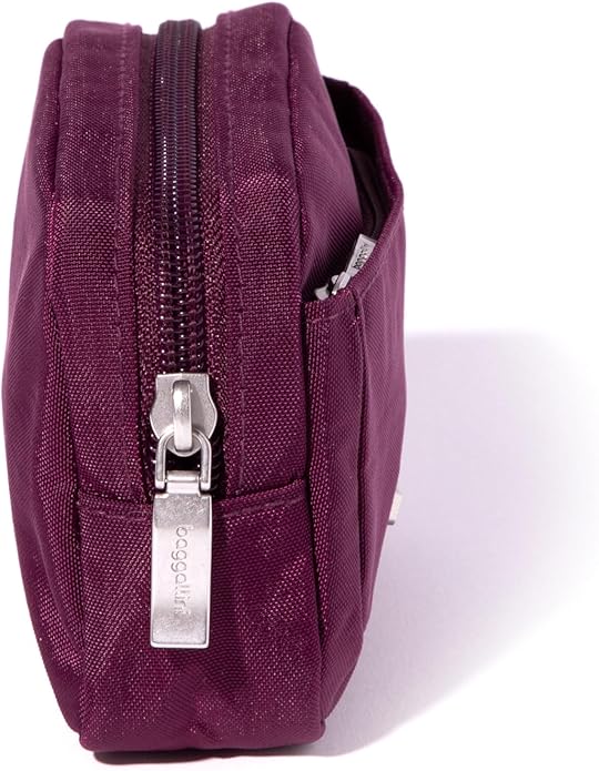 Baggallini Women's Pocket Cosmetic - Lightweight Bag - Travel Essentials Makeup Organizer Mini