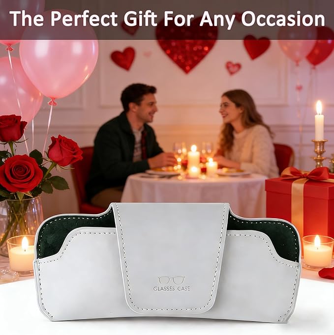 Sunglass Holder for Car Visor, Car Sunglasses Holder Leather, Eyeglasses Holder Glasses Storage Case Visor Accessories