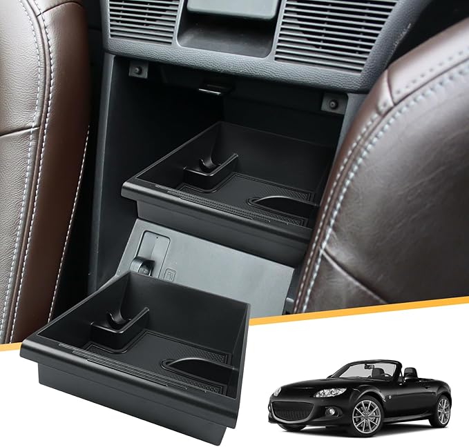LFOTPP Mazda MX-5 Miata NC Center Console Organizer for 2006-2014 MX-5 (Sport, Club & Grand Touring) Armrest Storage Box Tray ABS Accessories Interior Insert Tray