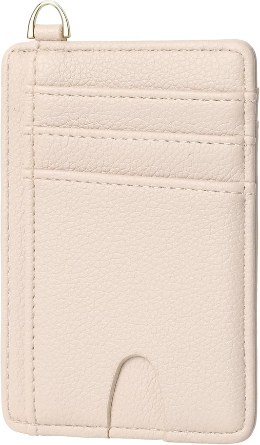 GEEAD Slim Minimalist Front Pocket RFID Blocking Card Holder Wallets for Men & Women