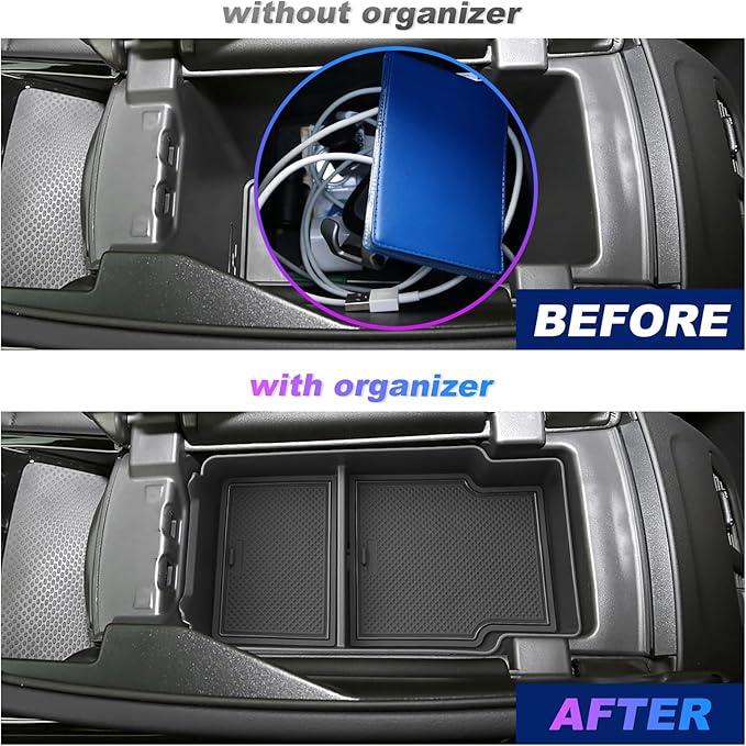SXCY for 2024 2025 2026 Buick Envision Center Console Organizer for 2024 2025 2026 Buick Envision Accessories Console Tray for 2024 2025 2026 Envision Armrest Storage Console Organizer (Black)