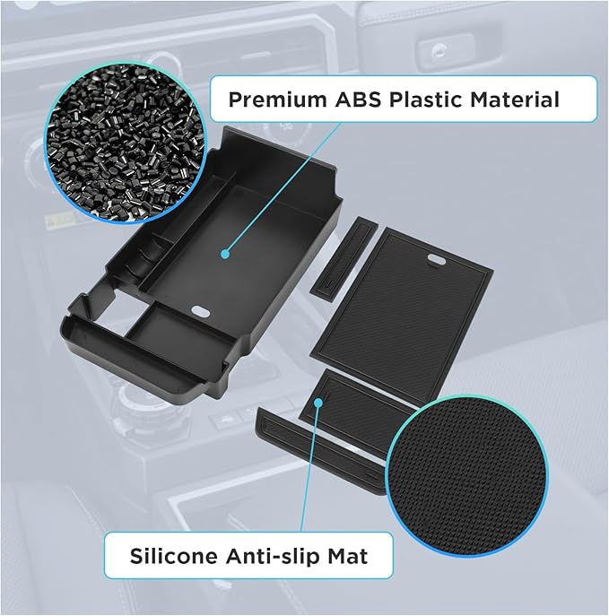 Center Console Organizer Compatible with 2020-2025 Mazda CX-30 Accessories, 2PC Armrest Tray with Driver and Front Passenger Side Door Handle Organizer Storage Pocket Insert