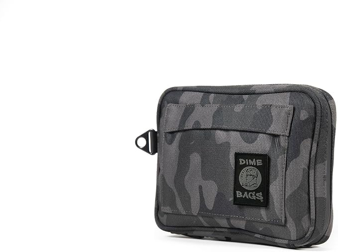 DIME BAGS Lockable Odor Sealing Padded Pouch, 3-Digit Combo Lock & Hidden Storage Pocket, Carbon Lined Scent Protection Boss