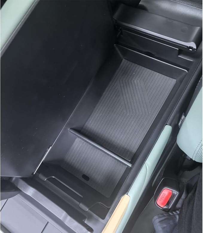SXCY 3PCS for 2026 Lexus ES Console Organizer+Wireless Charging Mat+Under Console Tray for 2026 Lexus ES Accessories 2026 ES 350e/ES 350h/ES 500e Center Console Tray 2026 ES Armrest Console Organizer
