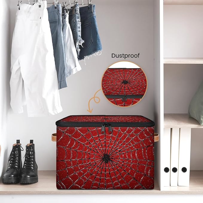 Storage Basket for Bedroom Kitchen Bathroom Storage Bins with Lids Collapsible Toy Cube Storage Organizer for Kid Teen Women Men