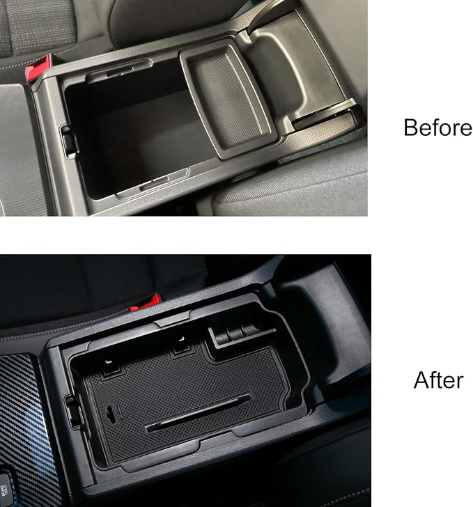 CKE Armrest Box for 11th Gen Civic with CVT Car Center Console Box Storage Organizer Armrest Cover Tray Insert Compatible with Honda Civic 2026 2025 2024 2023 2022 Accessories