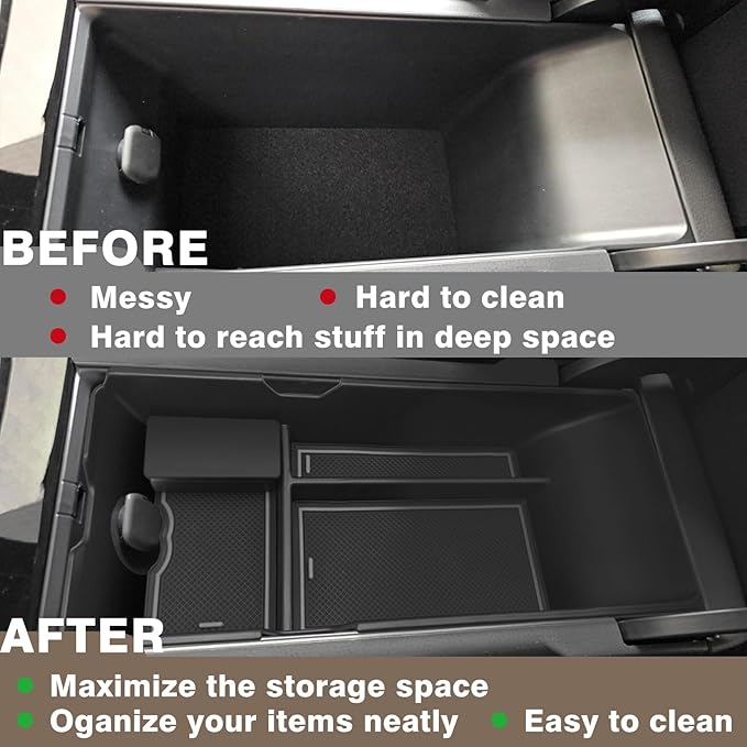 Muslogy Center Console Organizer Compatible with 2025 2026 Toyota Camry LE SE XLE XSE Accessories Middle Storage Box with Removable Coin Holder Insert Tray Interior Secondary Accessories (Grey)
