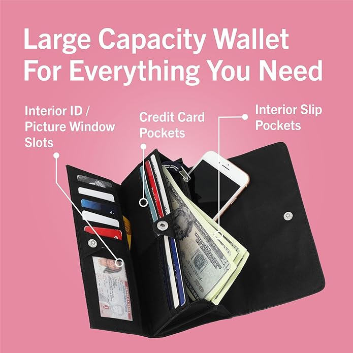 Nautica womens The Perfect Carry All Money Manager Wallet Organizer with RFID Blocking Wallet | The Perfect Carry All