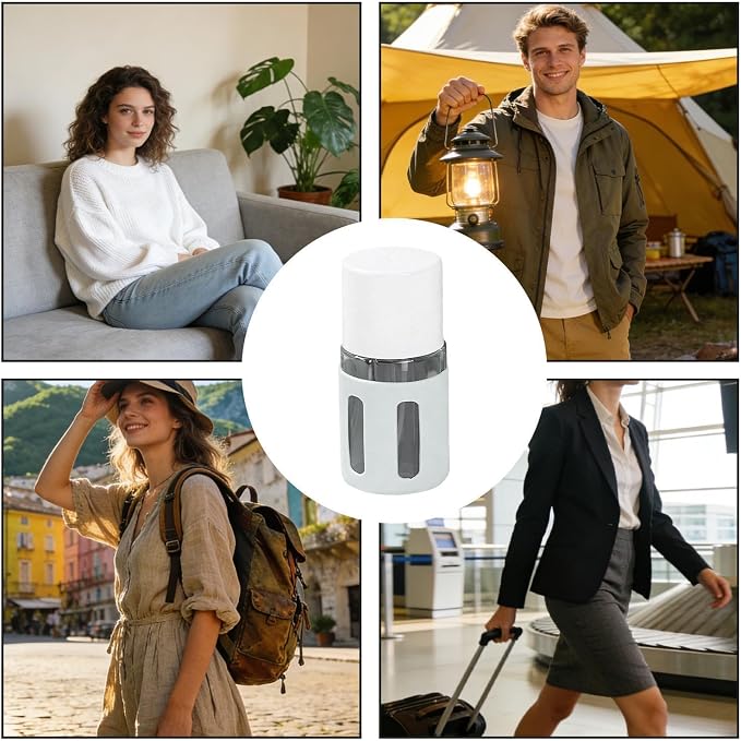 Travel Toiletry Containers | 4-in-1 Refillable Empty Spray Dispenser | Travel Size Toiletries Bottles - for Outdoor Camping Trip Vacation Hotel Women Shampoo Conditioner Lotion