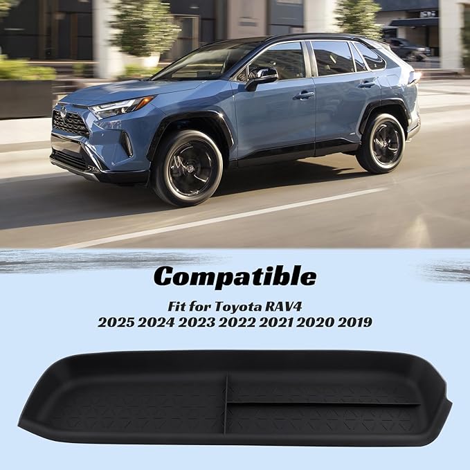 CARFIB Passenger Storage Organizer Mat Fit for Toyota RAV4 2025 2024 2023 2022 2021 2020 2019 Glove Box Organizer Tray Interior Insert Accessories