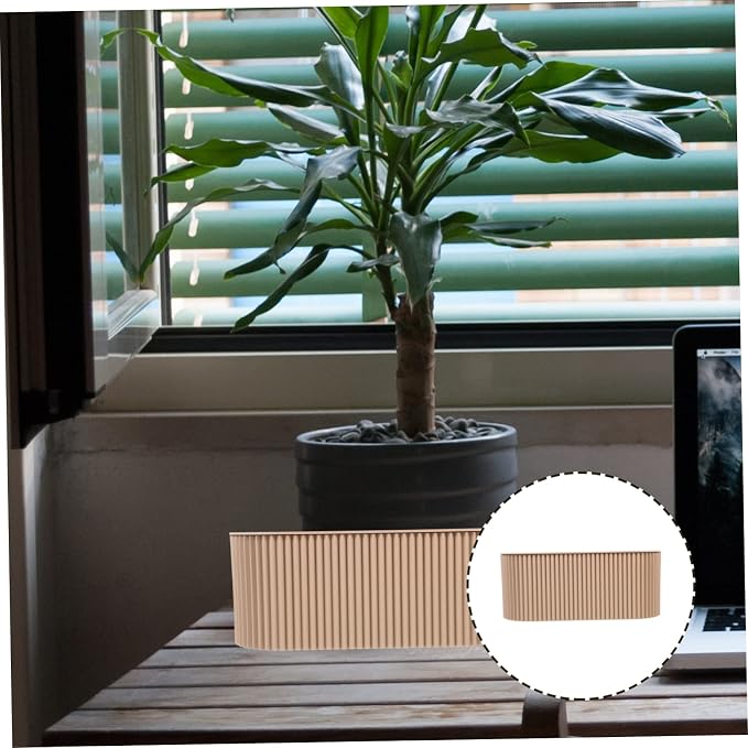 KALLORY Home Cable Management Box Sturdy Cord Organizer for Desk Office Power Line Case for Tv Computer Stylish Water for Hiding Cables and Keeping Spaces