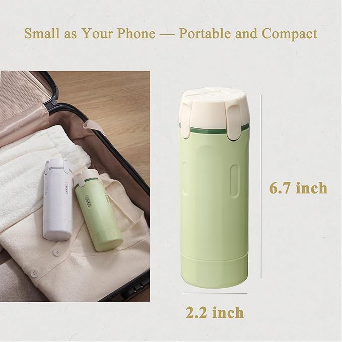 4 in 1 Travel Dispenser Bottle, Leak Proof Refillable Travel Toiletry Containers for Shampoo Lotion Liquid, TSA Approved Travel Bottles Set for Business Trip Camping, 4 x 30ml, Green