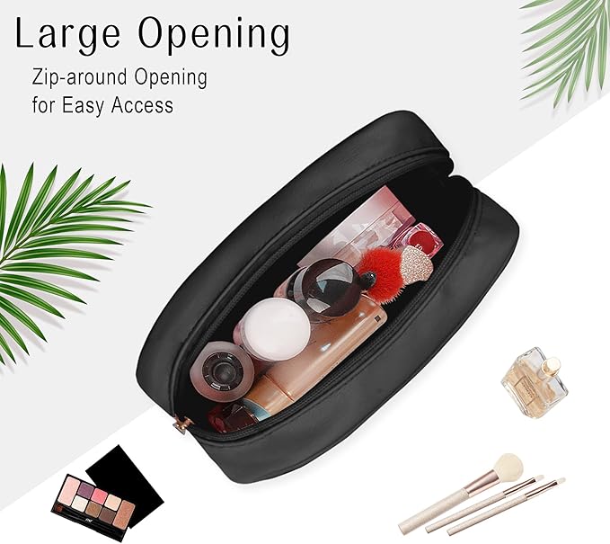 TSA Toiletry Bag Clear Makeup Bag Travel Essentials Cosmetic Bag for Men and Women Black 2Pcs