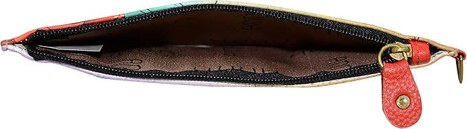 Anna by Anuschka Women's Hand Painted Genuine Leather Organizer Wallet | Hand Painted