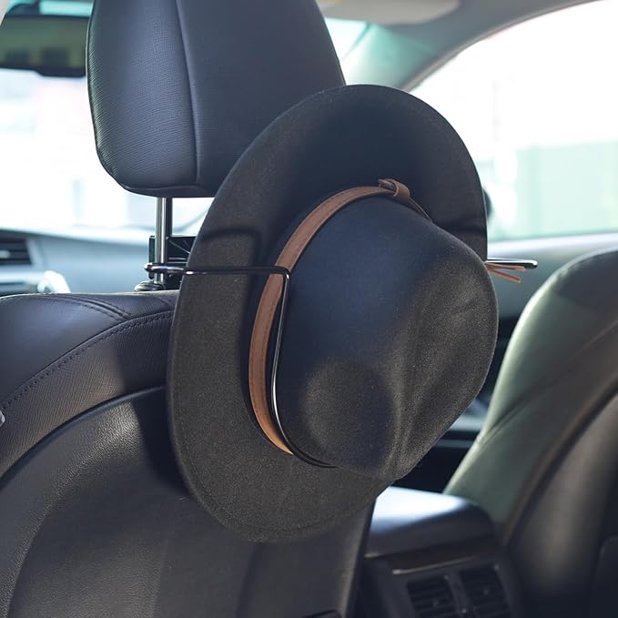 GEEDAR Car Hat Holder Rack for Truck SUV Accessories - Design for Panama Fedora and Flat Brim Hats