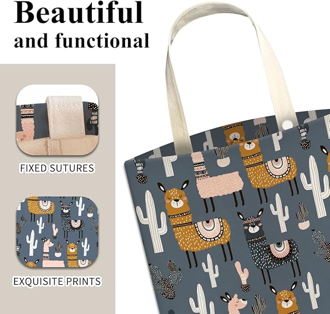 Car Trash Can, Cute Car Trash Bag, Hanging Car Organizer and Storage Bag, Trash Bin for Car Accessories, Vehicle, Travelling, Camping Cute Blue Llama