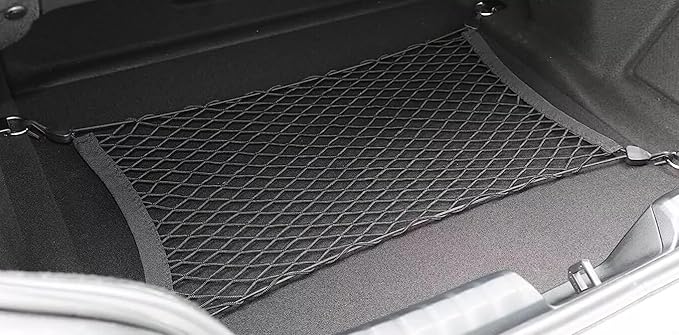 Rear Trunk Organizer Cargo Net for BMW Z4 2019-2026 – Floor Style Cargo Net for Convertibe – Premium Mesh Elastic Car Trunk Organizer Vehicle Carrier Storage – Compatible with Z4