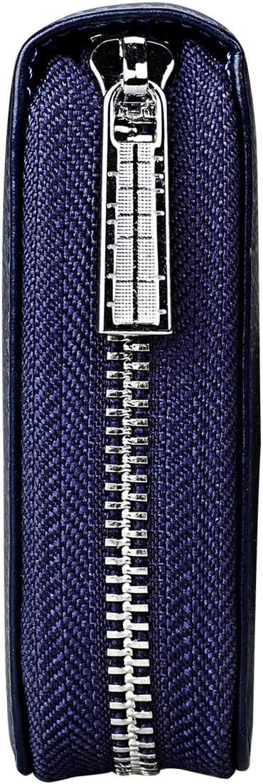 Women 36 Slots RFID Blocking Card Holder Large Long Leather Zipper Organizer Accordion Wallet