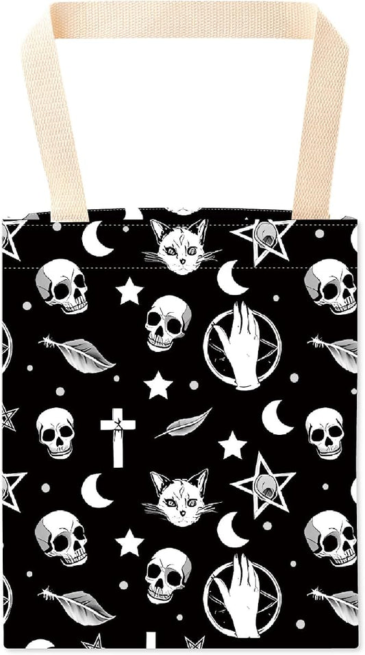 CREATCABIN Car Garbage Bag Car Trash Bag Hanging Back Seat Organizer Trash Can Bin Cute Printed One-Handed Strap Garbage for Car Accessories Decor Vehicle SUV Travelling Camping Outdoor 11.8x9.84 Inch