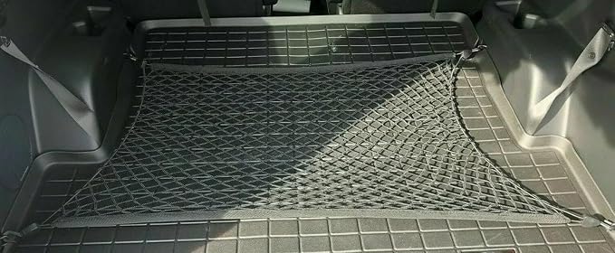 Rear Trunk Organizer Cargo Net for Genesis GV70 2022-2026 – Floor Style Cargo Net for SUV – Premium Mesh Elastic Car Trunk Organizer Vehicle Carrier Storage – Compatible with GV70