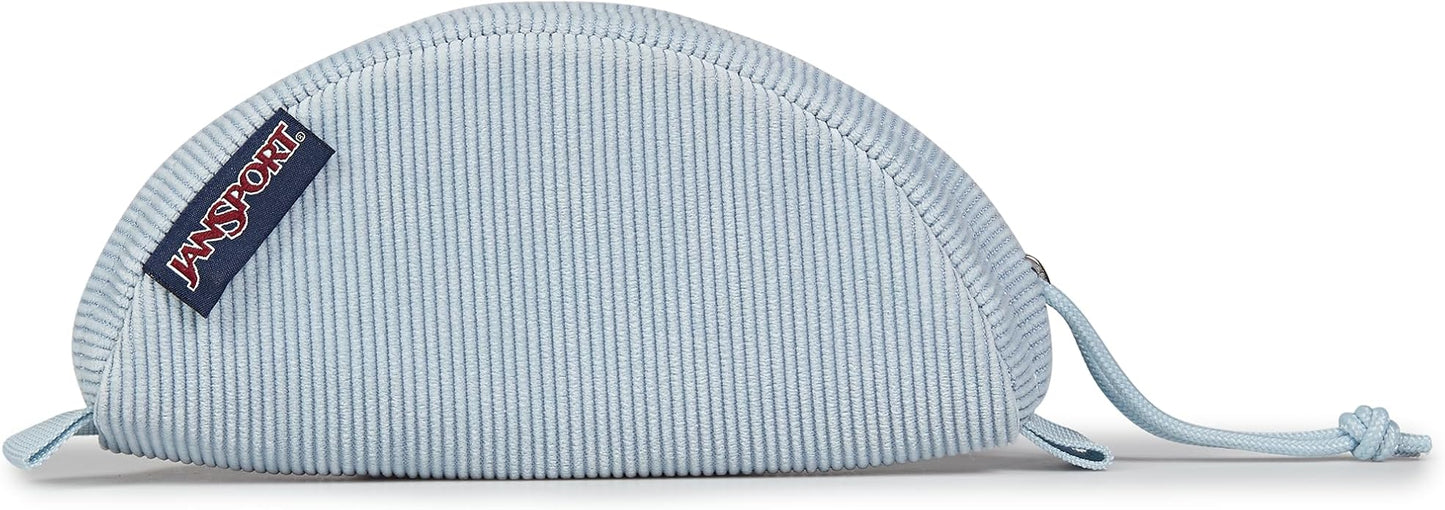 JanSport Luna Blue Compact Minimalist Semicircular Pouch