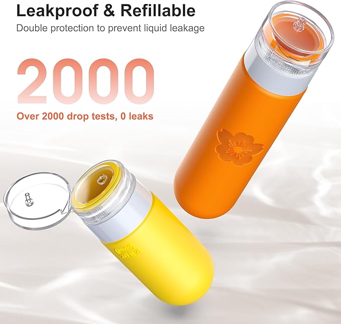 20Pack Travel Bottles for Toiletries, TSA Approved Travel Bottles Silicone Travel Size Containers, Travel Essentials Leak Proof Refillable Liquid, Shampoo and Conditioner Travel Toiletry Bottles