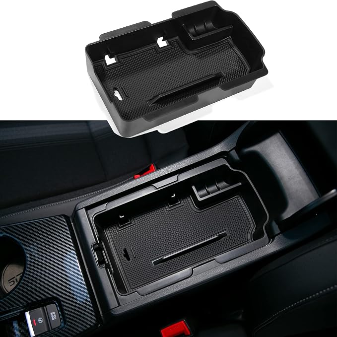 CKE Armrest Box for 11th Gen Civic with CVT Car Center Console Box Storage Organizer Armrest Cover Tray Insert Compatible with Honda Civic 2026 2025 2024 2023 2022 Accessories