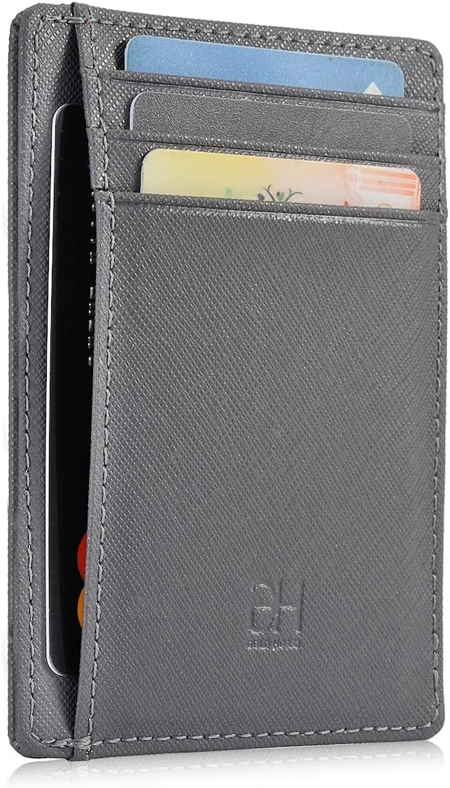 GH GOLD HORSE Slim RFID Blocking Card Holder Minimalist Leather Front Pocket Wallet for Women | Slim