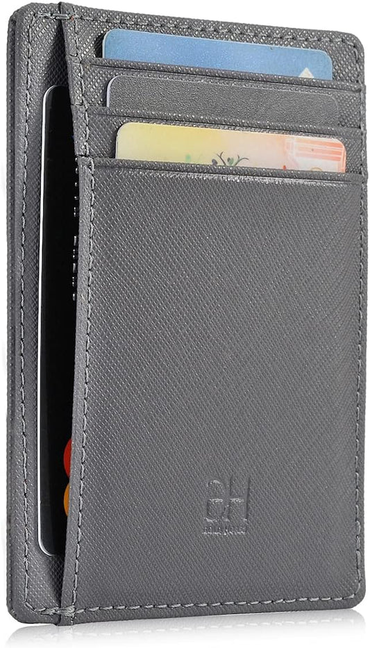 GH GOLD HORSE Slim RFID Blocking Card Holder Minimalist Leather Front Pocket Wallet for Women | Slim
