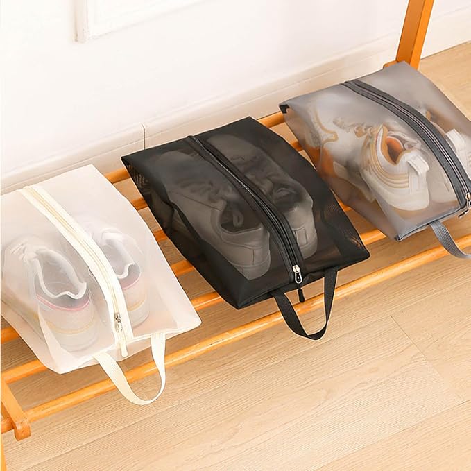 Multipurpose Travel Shoe Organizers Water Nylon Bag For Sports Gears Clothes Storage With Breathable Compartments