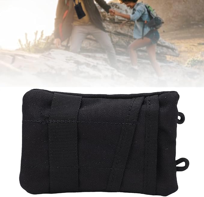 HERCHR Fashion Waist Pack, Portable Travel Zipper Waist Bag Waterproof Outdoor EDC Molle Pouch Wallet for Camping Hiking Running Cycling