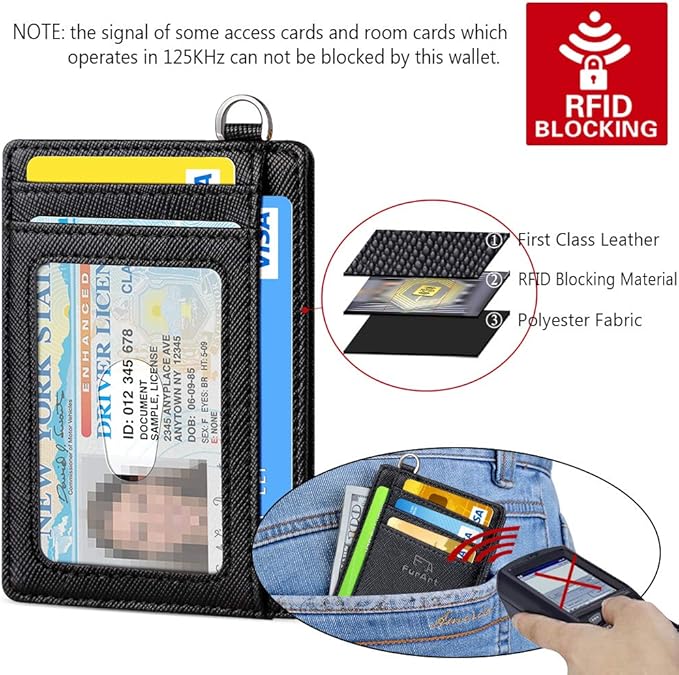 FurArt Slim Minimalist Wallet, Front Pocket Wallets, RFID Blocking, Credit Card Holder for Men