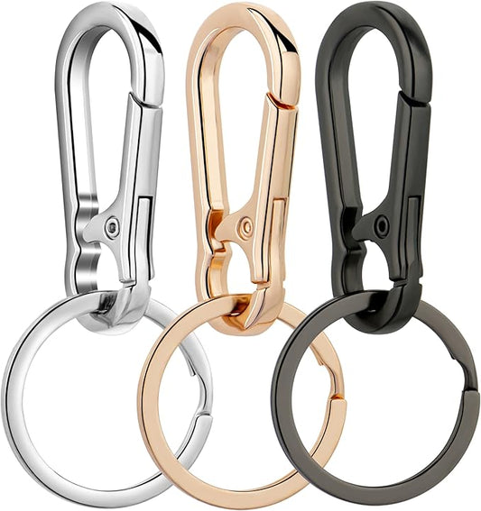 Wikavanli Metal Keychains Keyring Key Chain Ring Clip Holder Organizer for Home Car Keys Key Finder Women Men