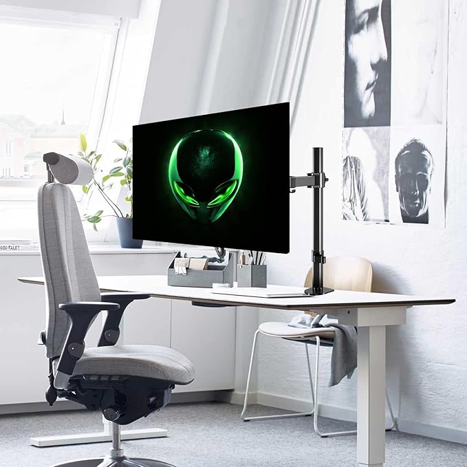 Single Monitor Mount, Single Monitor Desk Mount with VESA Extension Kit from 75×75 to 200×200mm fits 13-39 inch Screens,Vesa Mount