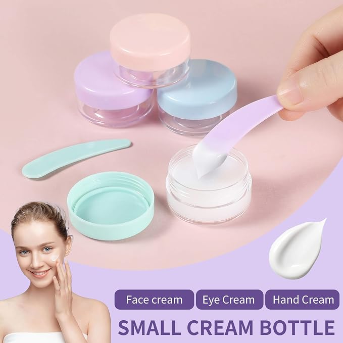 19 Pack Travel Bottles for Toiletries - TSA-Approved Leak-Proof Silicone Containers with Cream Jars Spray Bottles Funnel Brushes & Labels - Portable Refillable Kit for Shampoo Lotion & Conditioner