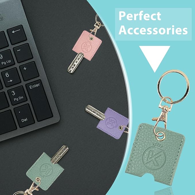 Soft Leather Key Sleeve, 3pcs Keychain Key Fod, Protector for Broken Car Keys