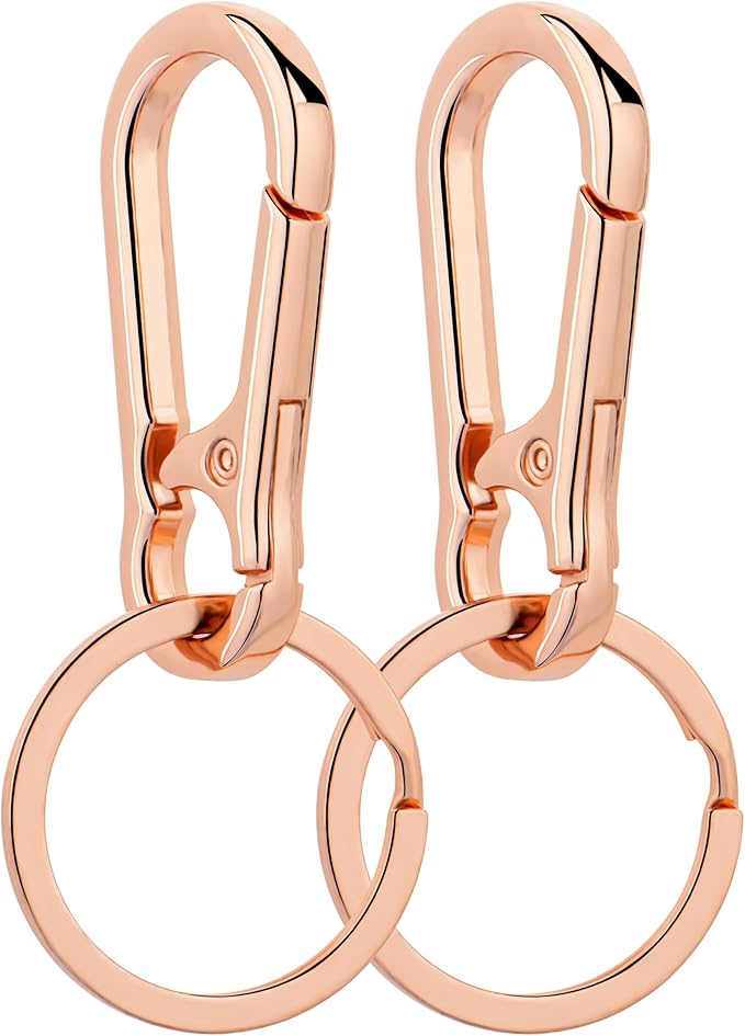 Wikavanli Metal Keychains Keyring Key Chain Ring Clip Holder Organizer for Home Car Keys Key Finder Women Men