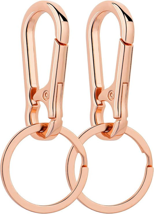 Wikavanli Metal Keychains Keyring Key Chain Ring Clip Holder Organizer for Home Car Keys Key Finder Women Men