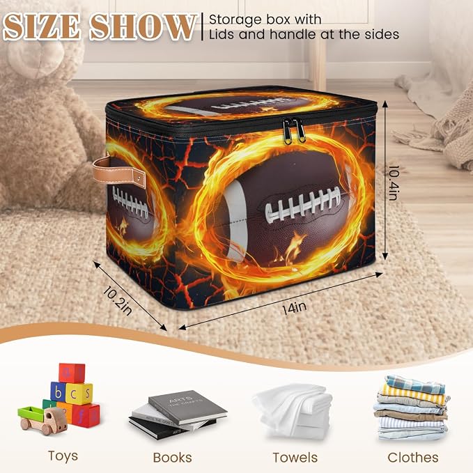 Storage Basket for Bedroom Kitchen Bathroom Storage Bins with Lids Collapsible Toy Cube Storage Organizer for Kid Teen Women Men