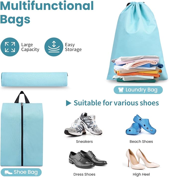 Compression Packing Cubes for Travel, Lightweight Vacation Travel Essentials, Travel Accessories for Suitcase Organizer Bags Set, Durable Luggage Organizer