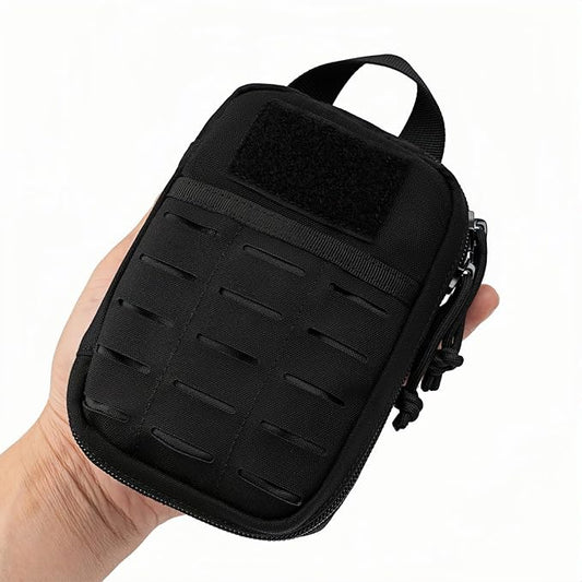 Mini Pocket Organizer for Men EDC Gear Storage Pouch Belt/MOLLE-Compatible 6" x 4" x 1.5" Micro Nylon Bag for Multitools Flashlight Knife Pen Field Notebook Tactical Survival Outdoor Gadget