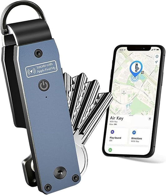Richboyz Air Keychain for Outdoor Enthusiasts: Lightweight Aluminum GPS Tracker Key Holder for Men & Women
