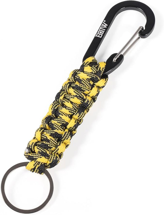 EOTW Carabiner Keychain,Paracord Keychain Small Aluminum Clip D Ring for Camping, Hiking, Fishing, Or As A Key Organizer