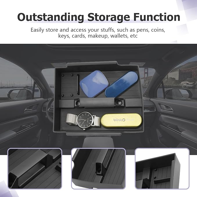 LUWU K4 KIA 2026 Center Console Organizer Compatible with 2025 2026 Kia K4 LX/LXS/EX/GT-Line/GT-Line Turbo Armrest Console Organizer Armrest Insert Tray 2025 2026 Kia K4 Accessories