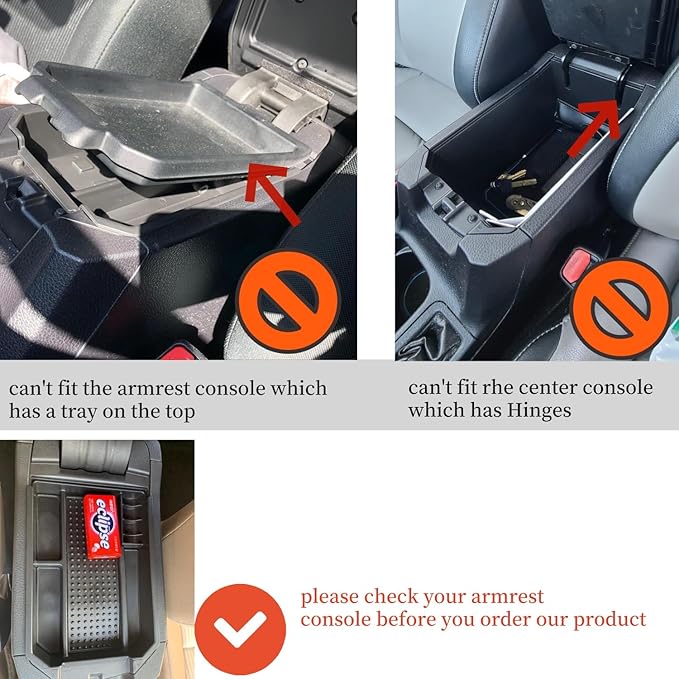 Vesul Center Console Organizer Tray Compatible with Toyota RAV4 2013 2014 2015 2016 Storage Box ABS Tray Insert Organizer Glove Pallet