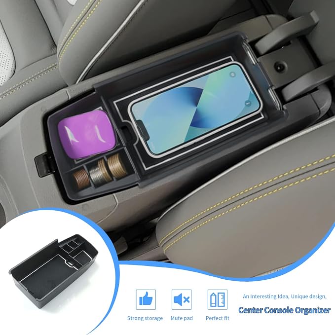 YEE PIN 2024 Bolt EUV Tray Bolt EV Center Console Tray 2023 Bolt EUV Center Console Organizer 2022 Bolt EV Center Console Organizer 2022 2023 2024 Bolt EV Accessories (White)